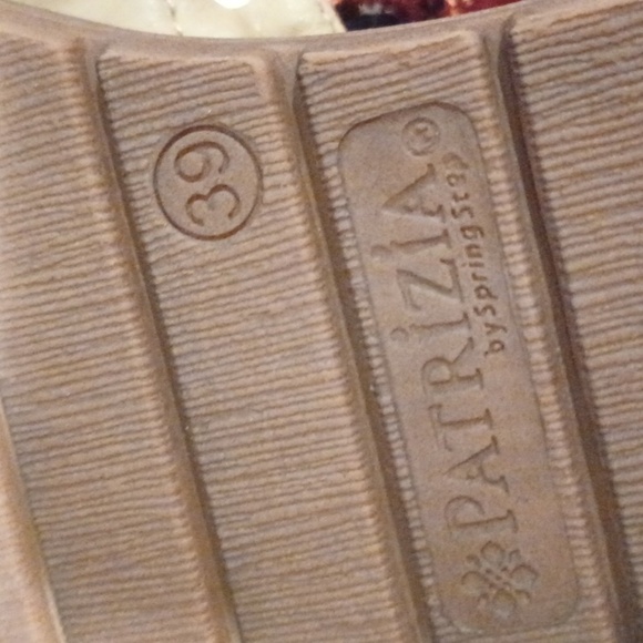 Nwt PATRIZIA Spring Step Talitha Coral Rhinestone Boho Slip On Sandals Soldout - Picture 4 of 5